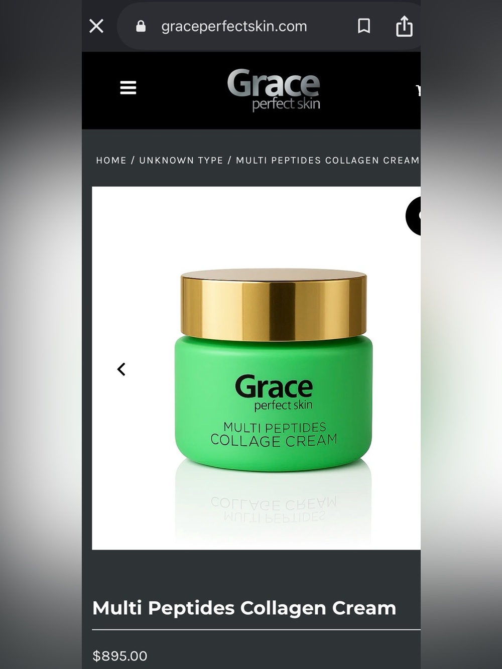 Grace Perfect Skin Multi Peptides Collage Cream